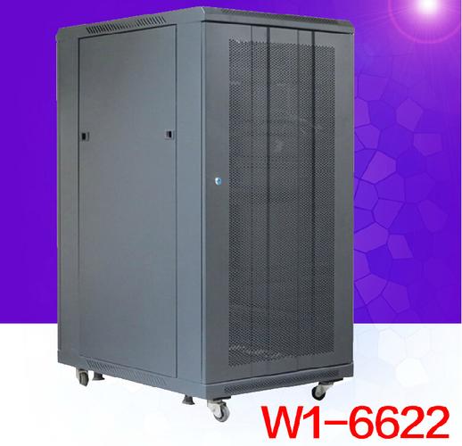 厂家直供网络机柜 w16618 18u学校机房机柜定 制高1米宽600深网门